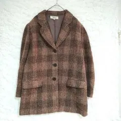 【アデンダレナウン】チェック柄 テーラードジャケット