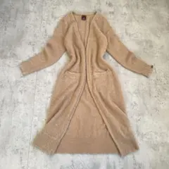 モヘア　ニット　カーディガン　ロング　毛長　シャギー　起毛感　アメカジ　Y2K