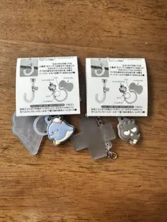 サンリオキャラクターズ ダブルチャーム バッドばつ丸、タキシードサム2種セット