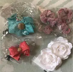 ヘアクリップ、バナナクリップ、バレッタ ４点セット