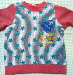 星柄 子供 トレーナー 120cm