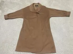 ブラウン ウール混合 ロングコート