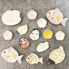 有田焼　幸楽窯　小皿　箸置き　14点セット