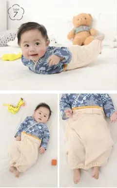 袴 ロンパース お宮参り お食初め 誕生日 初節句 お正月 50〜70cm