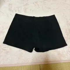 ブラックショートパンツ見せパン黒パンスパッツ レディース 女児