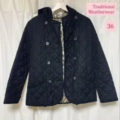 ❣️美品❣️ トラディショナル ウェザーウェア キルティングジャケット 黒 36