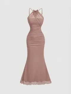 【新品未使用】SHEIN MOD アプリコットカラー ホルターネックのサムネイル