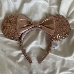 ディズニーランド ミニーカチューシャ　スパンコール