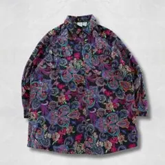 Roaman’s 花柄 長袖シャツ L 総柄 オーバーサイズ ユニセックスのサムネイル