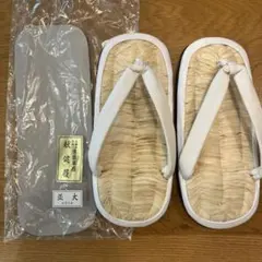 だんじり　雪駄　白　試験曳きのみ使用