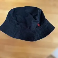 POLO golf バケットハット　黒×赤