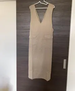 新品　ショコラフィネローブ　Ｖネックジャンパースカート　ワンピース