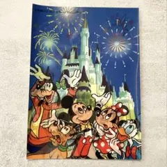 【希少】東京ディズニーランド レトロ ポストカード 3D 角度で絵が変わる
