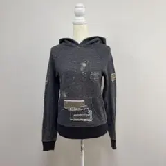 DENIM&SUPPLY パッチワーク　加工　プルオーバー　スウェット　パーカーのサムネイル