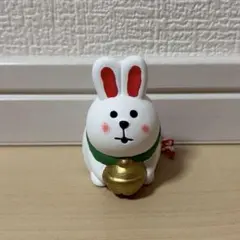 デコレ コンコンブル　干支土鈴　卯　白　箱なし