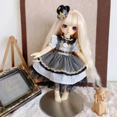 JANAYA ハンドメイド　幼SD服　 ストライプ柄ワンピース　3点セット