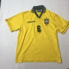 希少 1994 UMBRO サッカー ブラジル代表 ゲームシャツ
