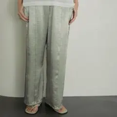 新品 anuke Piping Satin Pants 38サイズ