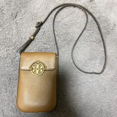 Tory Burch ブラウン 茶 スマホショルダーバッグ お財布ポシェット