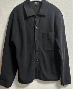 UNIQLO ミラノリブシャツカーディガン Sサイズ ブラック