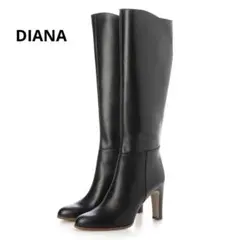 《希少》DIANA ロングブーツ　黒　本革　24.5