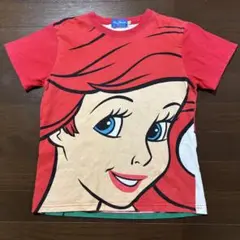 ディズニー／アリエル リトルマーメイド　Tシャツ　レッド　140cm