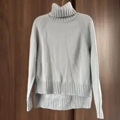 CIEL MER ライトブルー タートルネックセーター M ウール100％