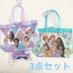 ダイソー　プールバッグ　キッズサングラス　プリンセス　ディズニー　プール　バッグ