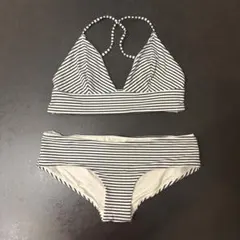 H&M ボーダー セパレートビキニ 水着 上下セット