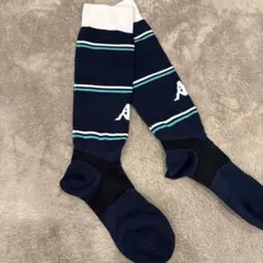 Kappa サッカーソックス ネイビー ストライプ