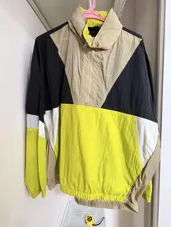 カラーブロック ナイロンジャケット
