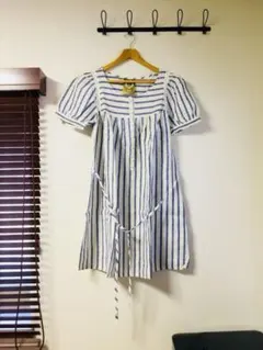 Limitless Luxury ☆リネン ストライプ ワンピース