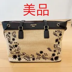 サマンサ　ヴェガ　カゴバック　刺繍　夏　カバン