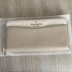 kate spade ベージュ ホワイト　長財布　ケイトスペード　新品未使用品