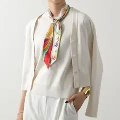 【正規品】Fendi カラフルロゴ シルクスカーフ