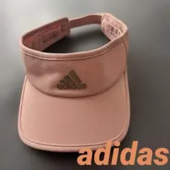 adidas ピンク サンバイザー aeroready 軽量ソフト調整可能