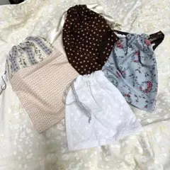 ハンドメイド　巾着　4点セット