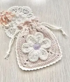 モチーフ巾着＊グラニースクエア