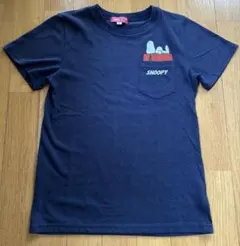 EDWIN SNOOPY ポケットTシャツ ネイビーのサムネイル