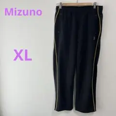 Mizuno 【XL】トレーニングパンツ 黒/黄色 部屋着　ジャージ　お仕事