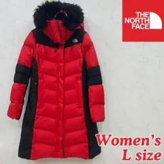 ノースフェイス 韓国限定モデル ロングダウン Lサイズ／フードファー付き