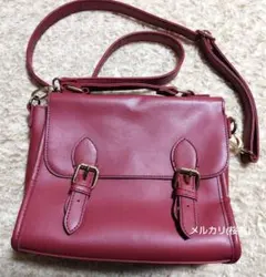 【追跡匿名】WEGO サッチェル痛ショルダーバッグ 赤