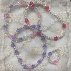 ビーズアクセサリー　ブレスレット　リング