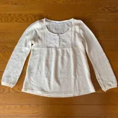 シネマクラブ　トップス カットソー長袖セーター　白色系