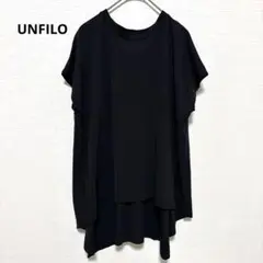 【UNFILOアンフィーロ】マイビューティ バックフレアＴシャツ　接触冷感のサムネイル