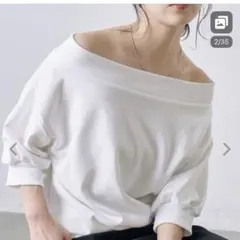 新品colony2139 トレーナー スウェット5分袖オフショルスウェット