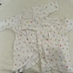 カラフルな動物柄長肌着2枚セット