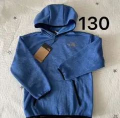 【新品タグ付き】海外ノースフェイス　裏フリースパーカー（130）