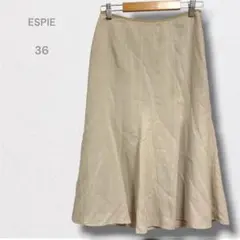 【ESPIE】フレアスカート ロング丈 光沢感 上品 コンサバ フェミニン 36のサムネイル