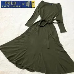 極美品✨️ POLO RALPH LAUREN ワンピース リボン フレア M